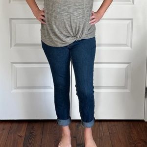 Women’s Maternity blue denim Jeans, Indigo Blue, Size S, dark wash, GUC